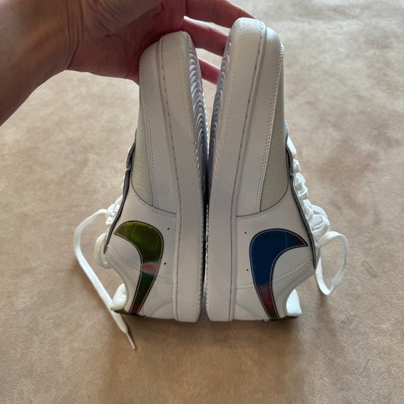 Nike Men’s Court Vision Lo Premium•Rainbow-Pure Platinum•mismatch size 10.5/11.5 - Picture 9 of 13